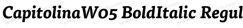 CapitolinaW05 BoldItalic Regular字体转换